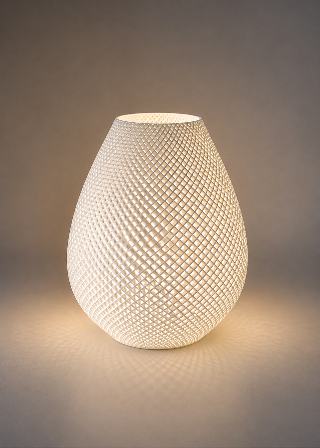 Layers Monk | Modern 3D Printed Mesh Table Lamp | Minimalist Decorative Lamp