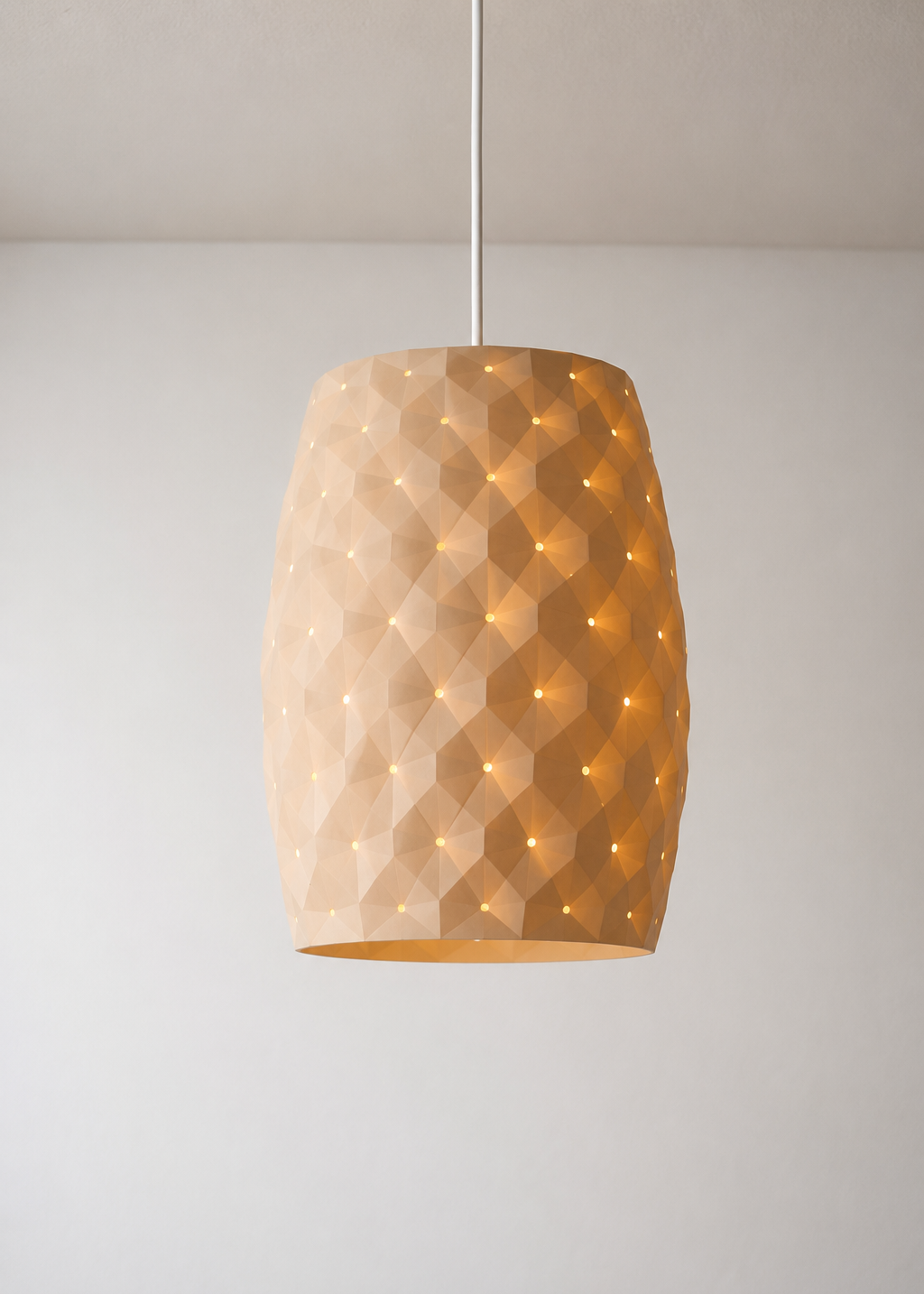 Layers Monk | Modern Geometric Pendant Lamp Shade | 3D Printed