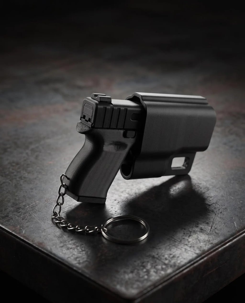 Layers Monk 3D Printed Tactical Slider with Belt Holster | Mechanical EDC Gear & Keychain
