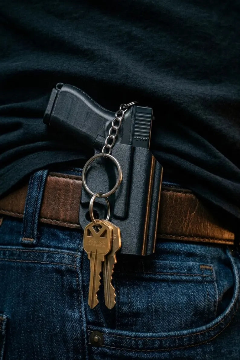 Layers Monk 3D Printed Tactical Slider with Belt Holster | Mechanical EDC Gear & Keychain